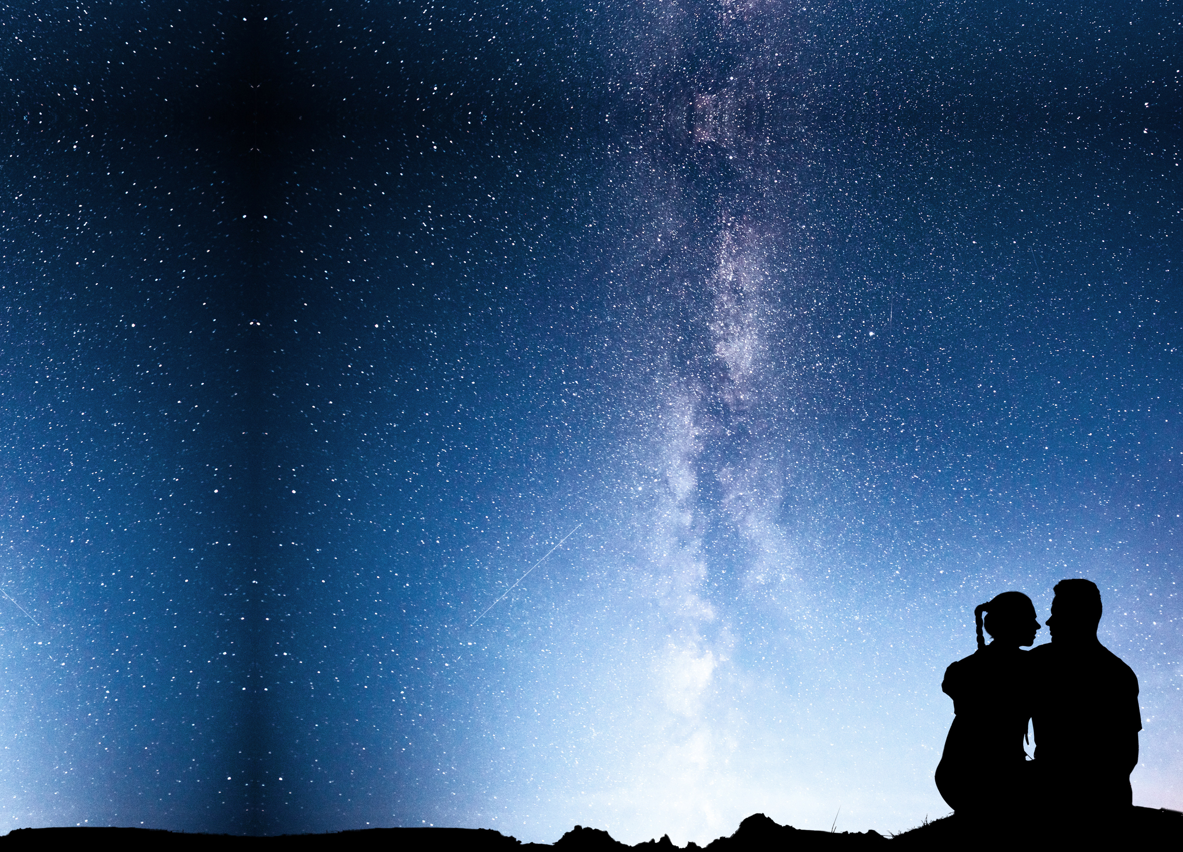 Vía Láctea sobre el cielo oscuro de la provincia de Teruel